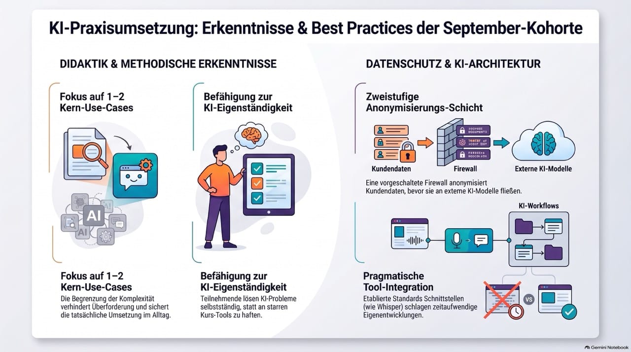 Abschluss- und Feedbackrunde September-Programm der KI Akademie Deutschland