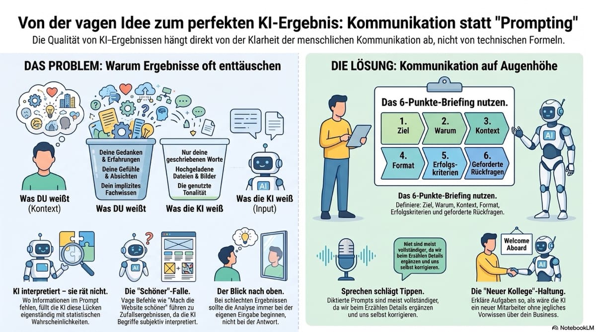 Effektive Kommunikation mit KI zur Verbesserung der Ergebnisqualität