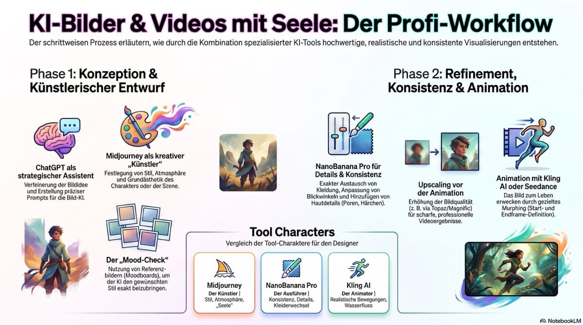 Workflow und Tools für KI-gestützte Bild- und Videoerstellung