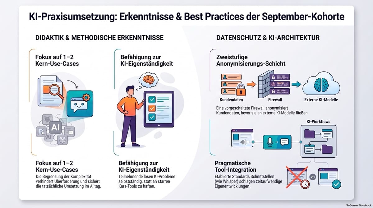 Abschluss- und Feedbackrunde September-Programm der KI Akademie Deutschland