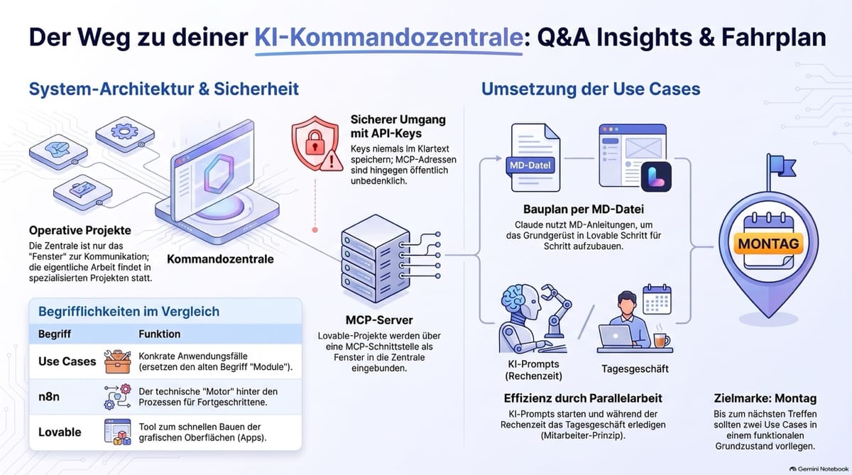 Besprechung zur Umsetzung und Nutzung von Lovable und N8N in KI-Workflows