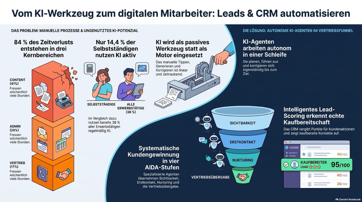 Automatisierung von Lead-Generierung, CRM und Verkaufsprozessen mit KI-Agenten