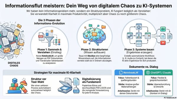 Strategien und Tools zur zentralen Organisation und Nutzung von Informationen mit KI-Unterstützung