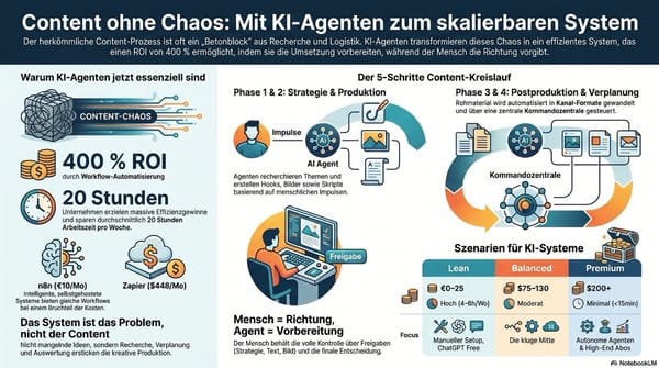Content ohne Chaos mit KI-Agenten: Systematischer Aufbau eines KI-unterstützten Content-Produktionsprozesses im Juni