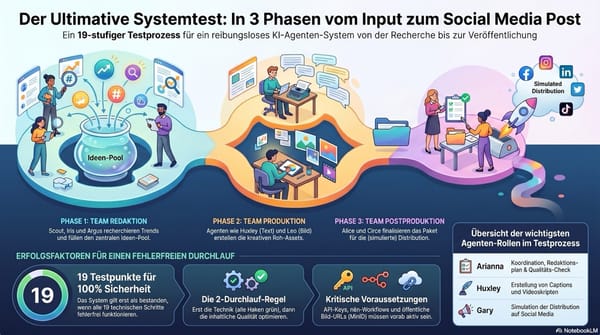 Systematischer Test und Organisation von KI-Agenten im Content-Produktionsprozess