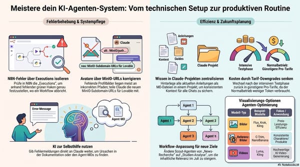 Technische Besprechung zu Agenten-Workflows, Systemintegration und Prozessoptimierung