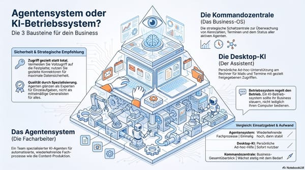 Unterscheidung und Einsatz von Agentensystemen und KI-Betriebssystemen im Business