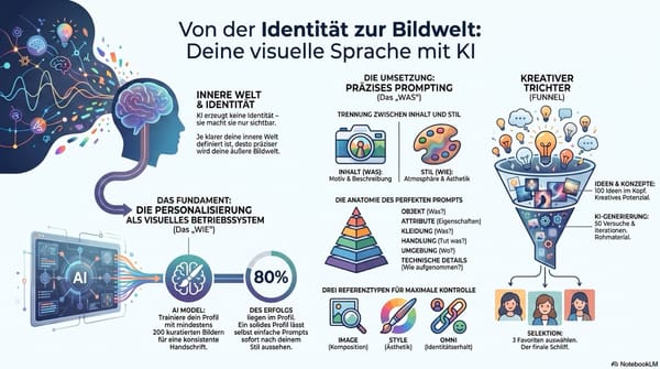Einführung in visuelle Identität und KI-gestützte Bildgestaltung mit Midjourney und Nano Banana