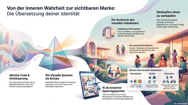Visuelle Übersetzung des Identity Codes und Moodboard-Erstellung