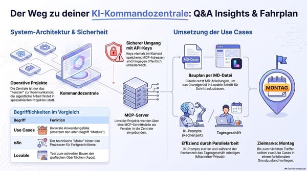 Besprechung zur Umsetzung und Nutzung von Lovable und N8N in KI-Workflows