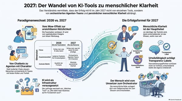 Persönliche Klarheit und KI-Infrastruktur: Perspektiven und Handlungsempfehlungen für 2027 + ein neues Angebot